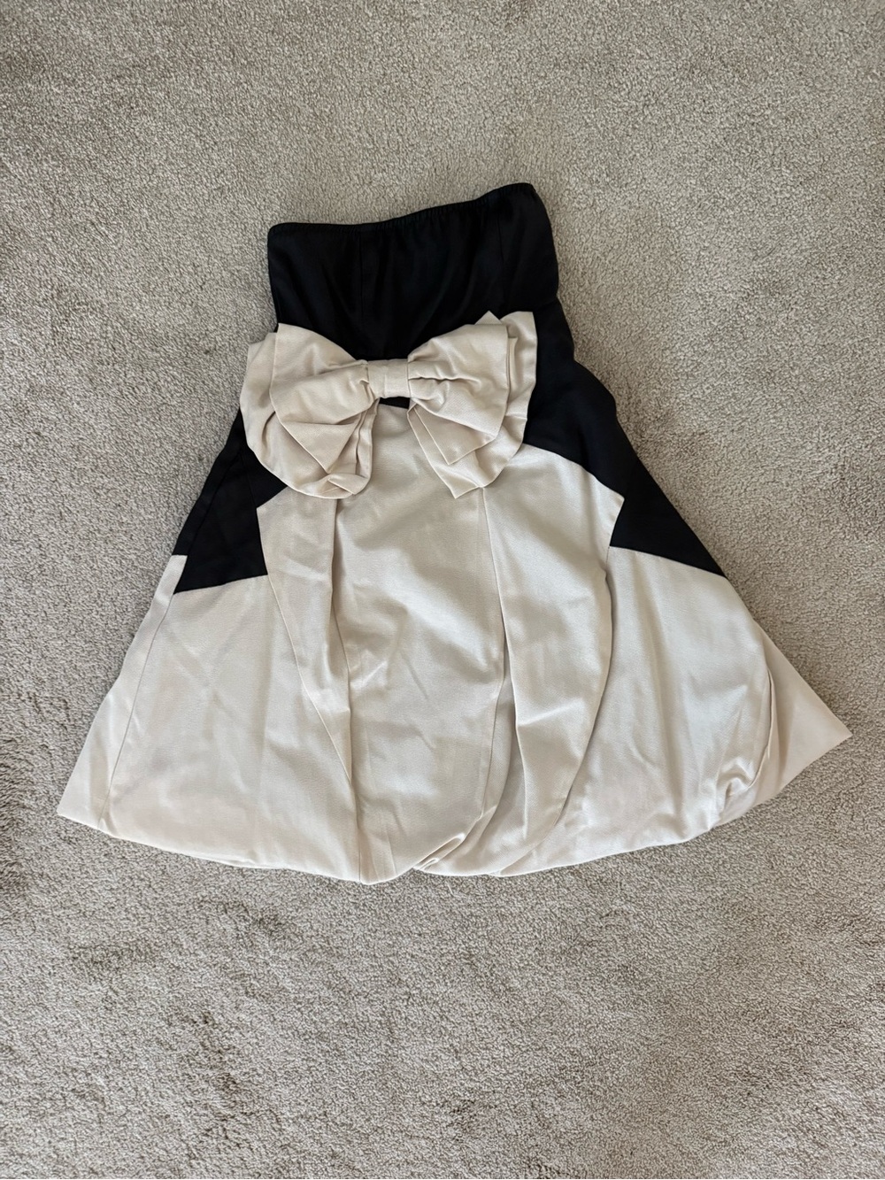 Ryu Black Strapless Dress with Bow Waist